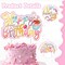 Sweets Birthday Party Decorations for Girls- Pastel Ice Cream Party Supplies, Donut Balloons Happy Birthday Banner Cupcake Topper Candy Theme Birthday for Baby Shower Wedding